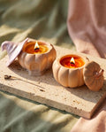 Pumpkin candle / Witch candle